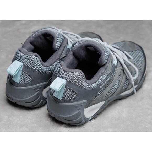 Merrell Alverstone Storm Hiking Shoes Sneakers Gray Blue Womens Size 9 J034612 - Picture 15 of 16